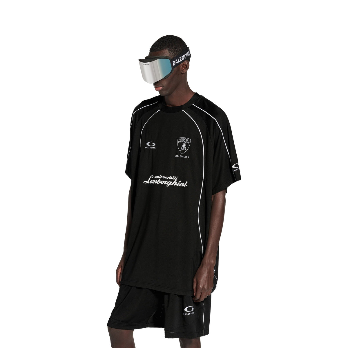 T-shirt soccer Balenciaga I Automobili Lamborghini oversize