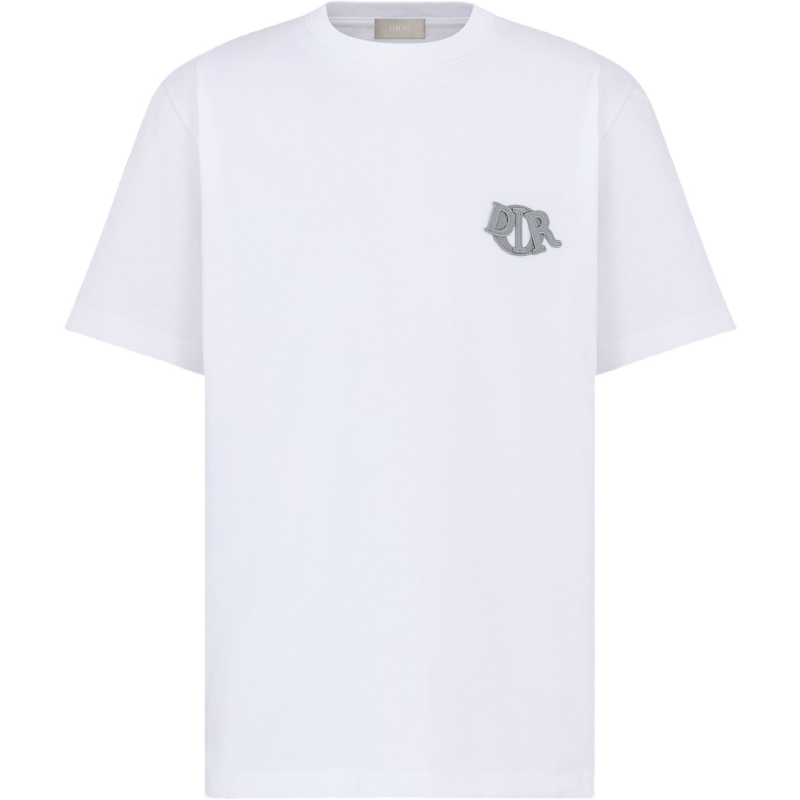 T-shirt CD Charm, coupe relax Jersey de coton bleu