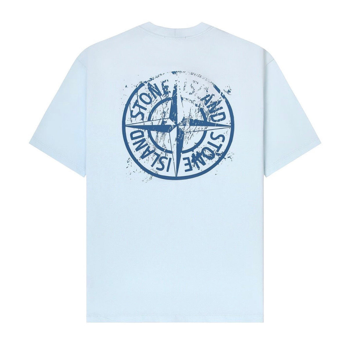 T-shirt Stone Island bleu ciel a boussole