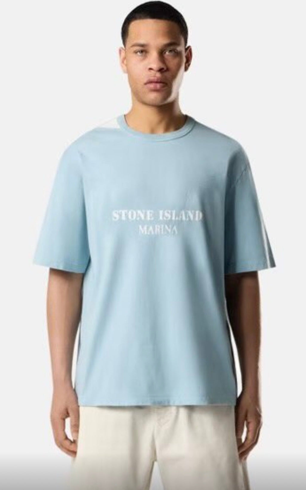 T-shirt Stone Island bleu ciel