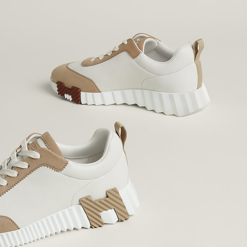 Sneakers Hermès Bouncing beige rouge