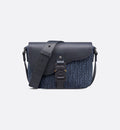 Sac Messenger à rabat Saddle Small bleu marine