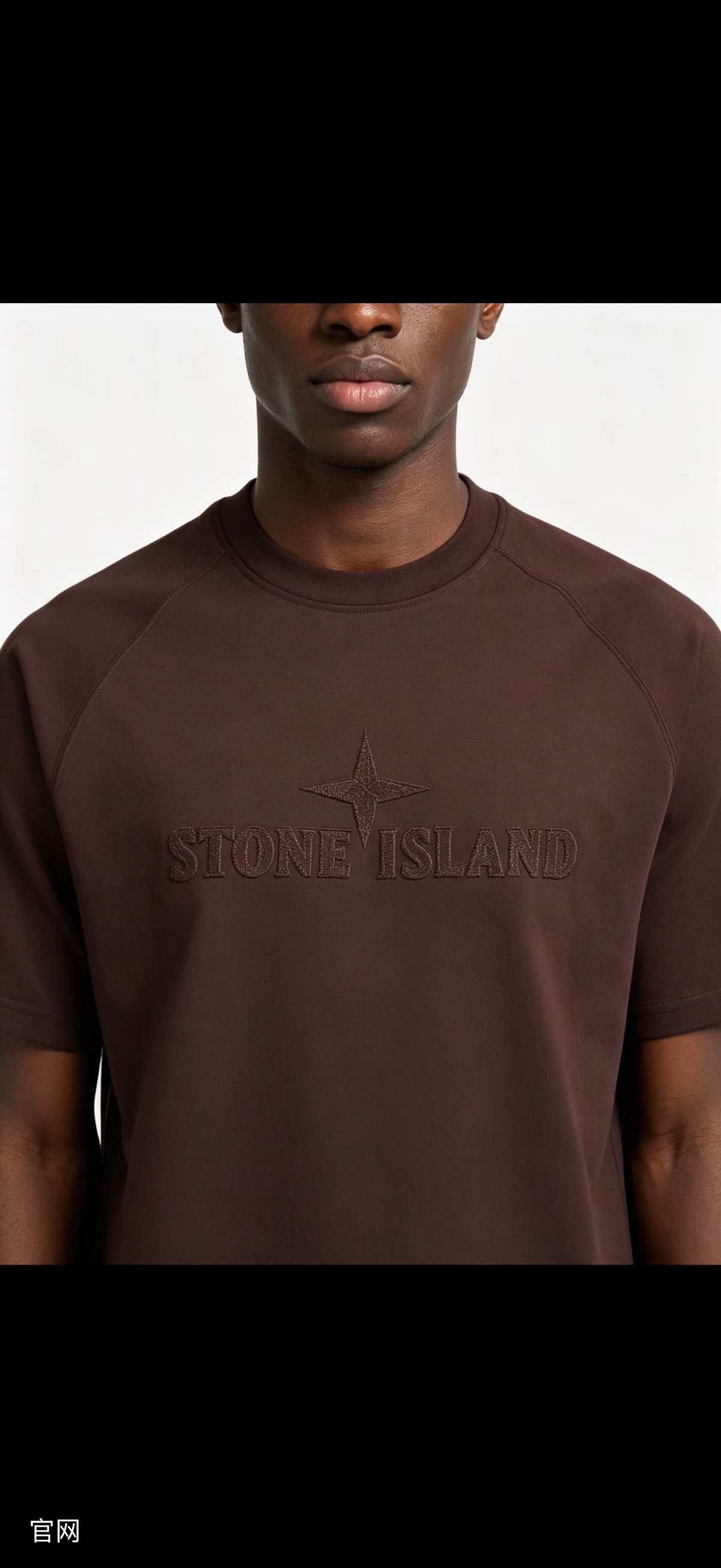 T-shirt Stone Island marron