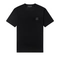 T-shirt stone noir logo carré