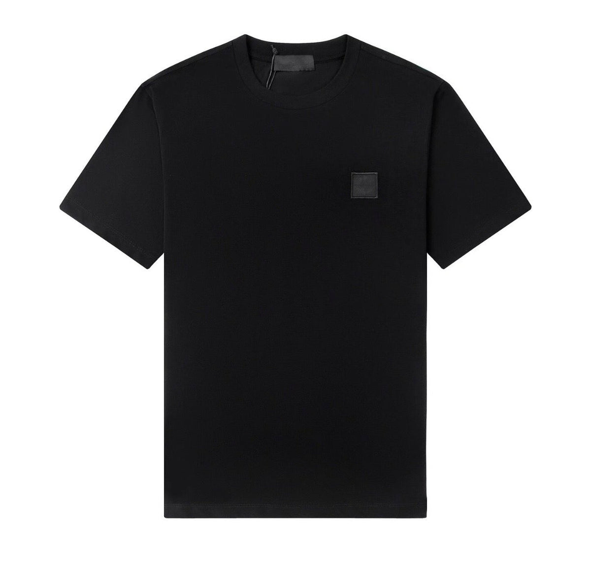 T-shirt stone noir logo carré