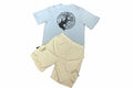 Ensemble stone island bleu et beige
