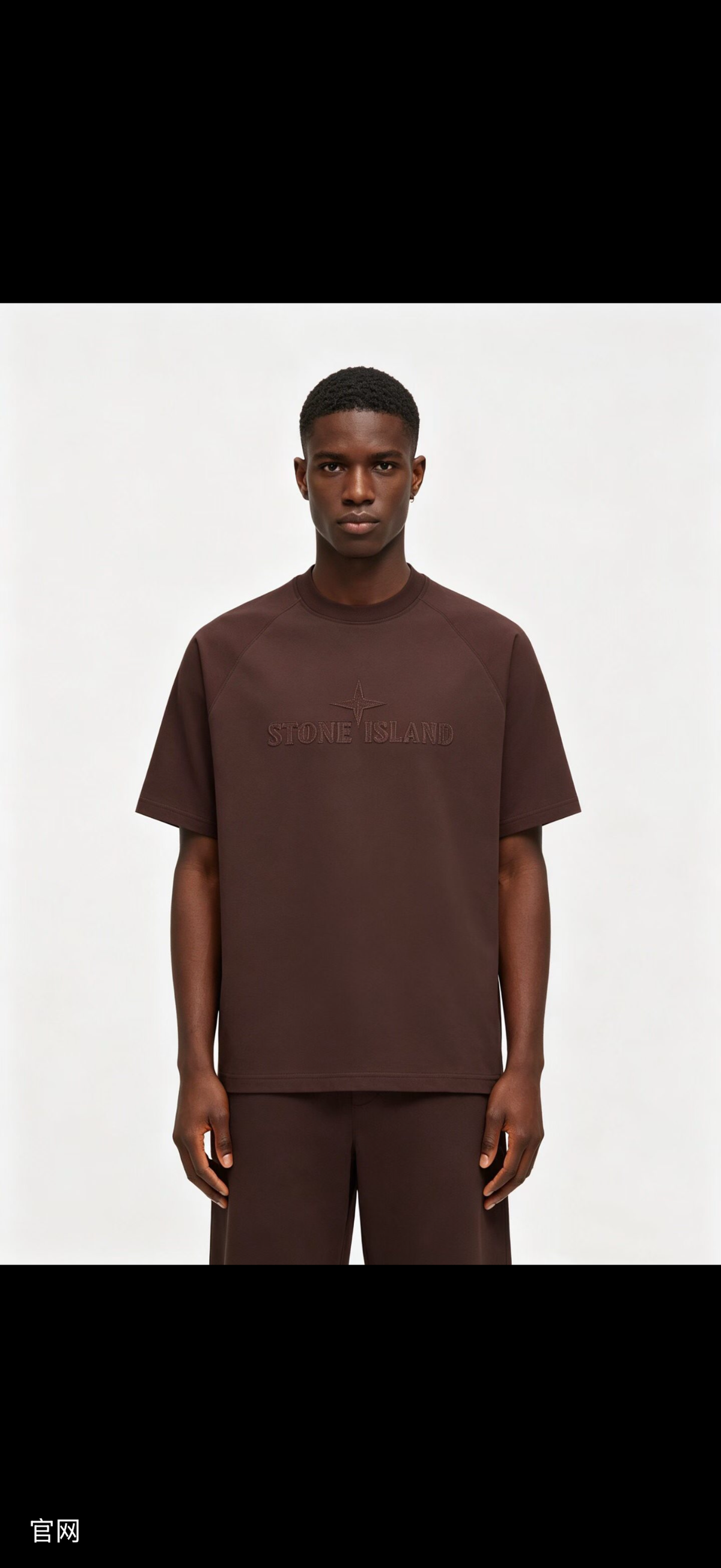 T-shirt Stone Island marron