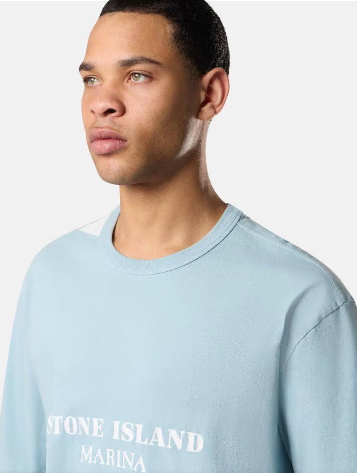 T-shirt Stone Island bleu ciel