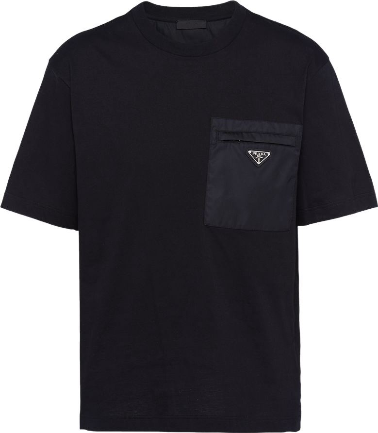 T-shirt Prd Black Cotton and re nylon