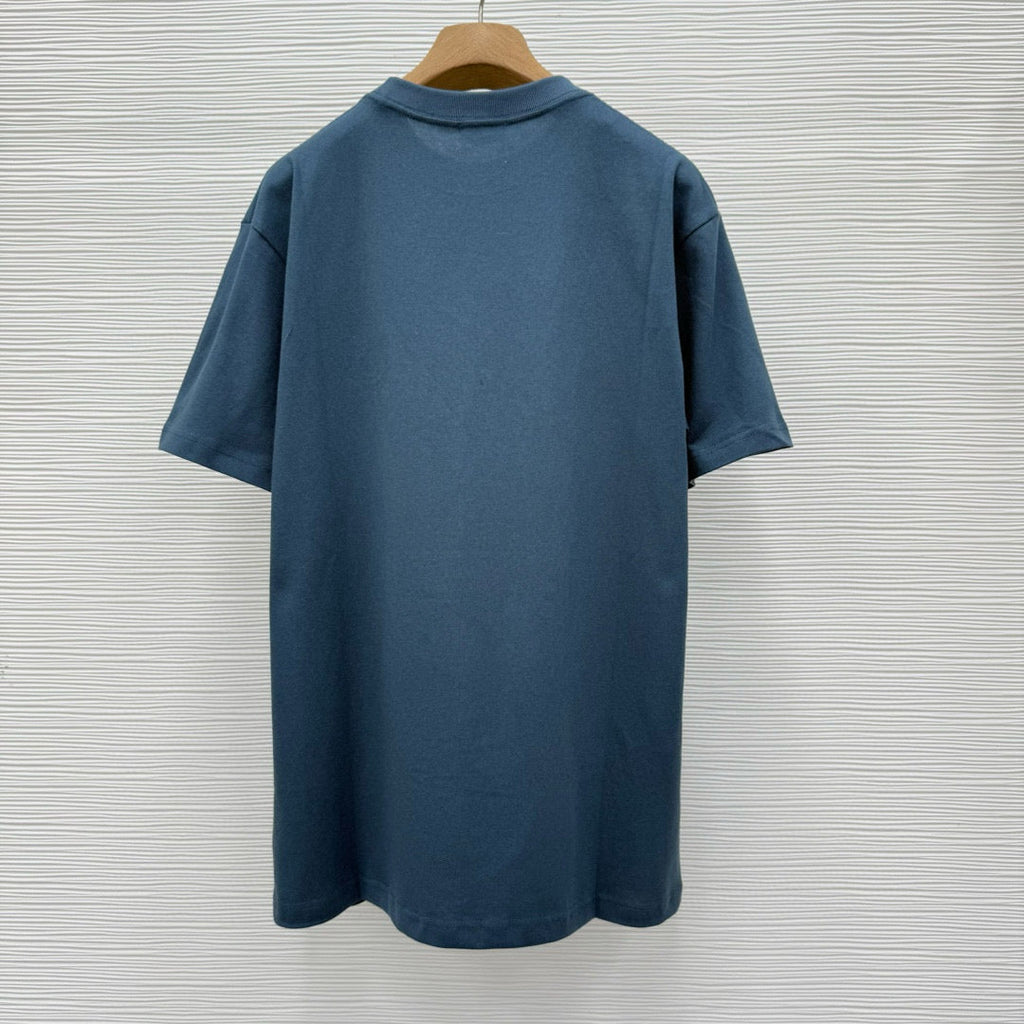 T-shirt CD Charm, coupe relax Jersey de coton bleu
