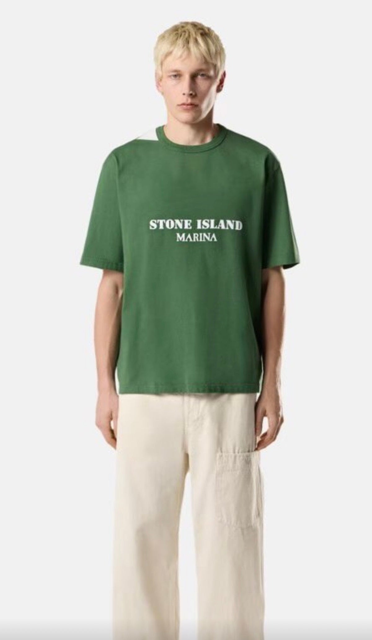 T-shirt Stone Island vert