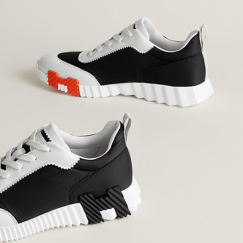 Sneakers Hermès Bouncing noir orange