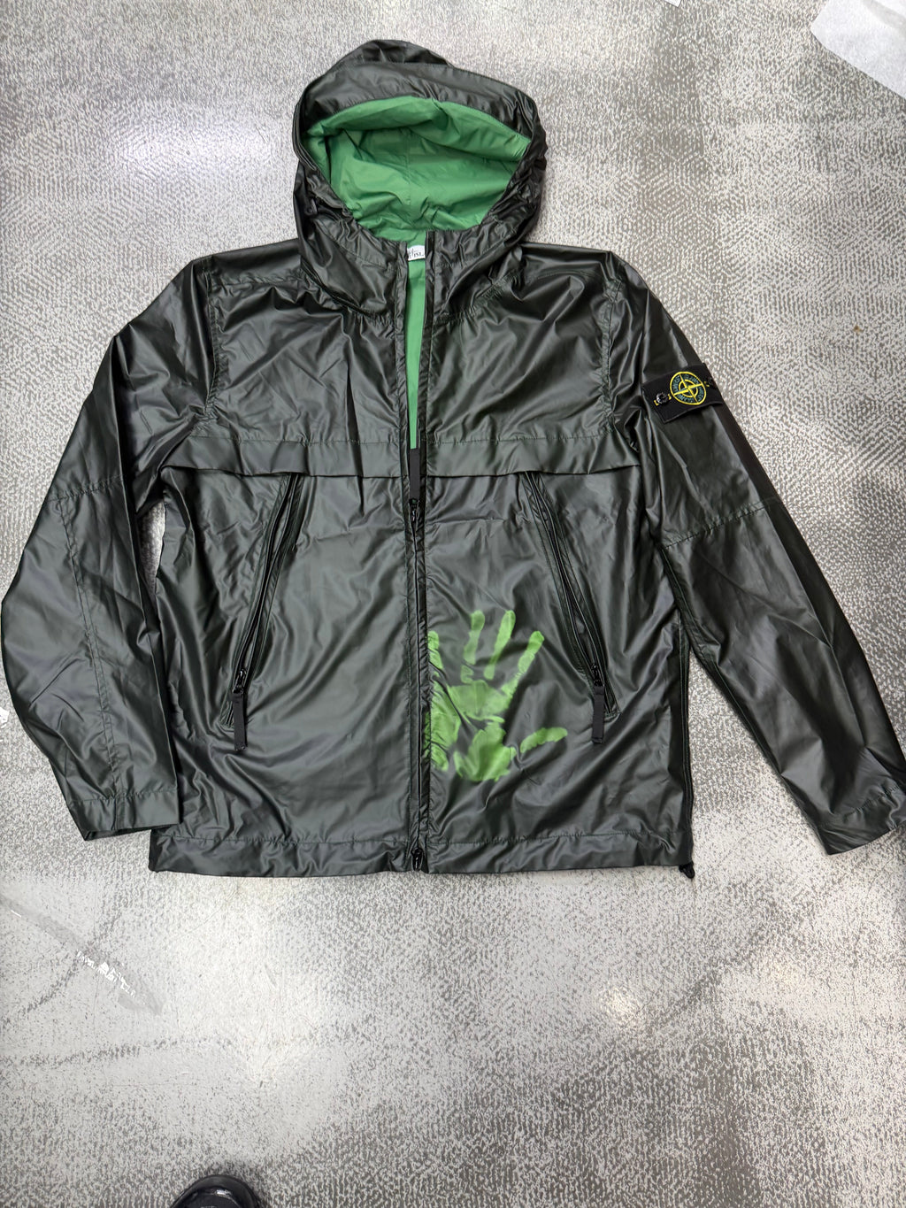Veste stone caméléon verte