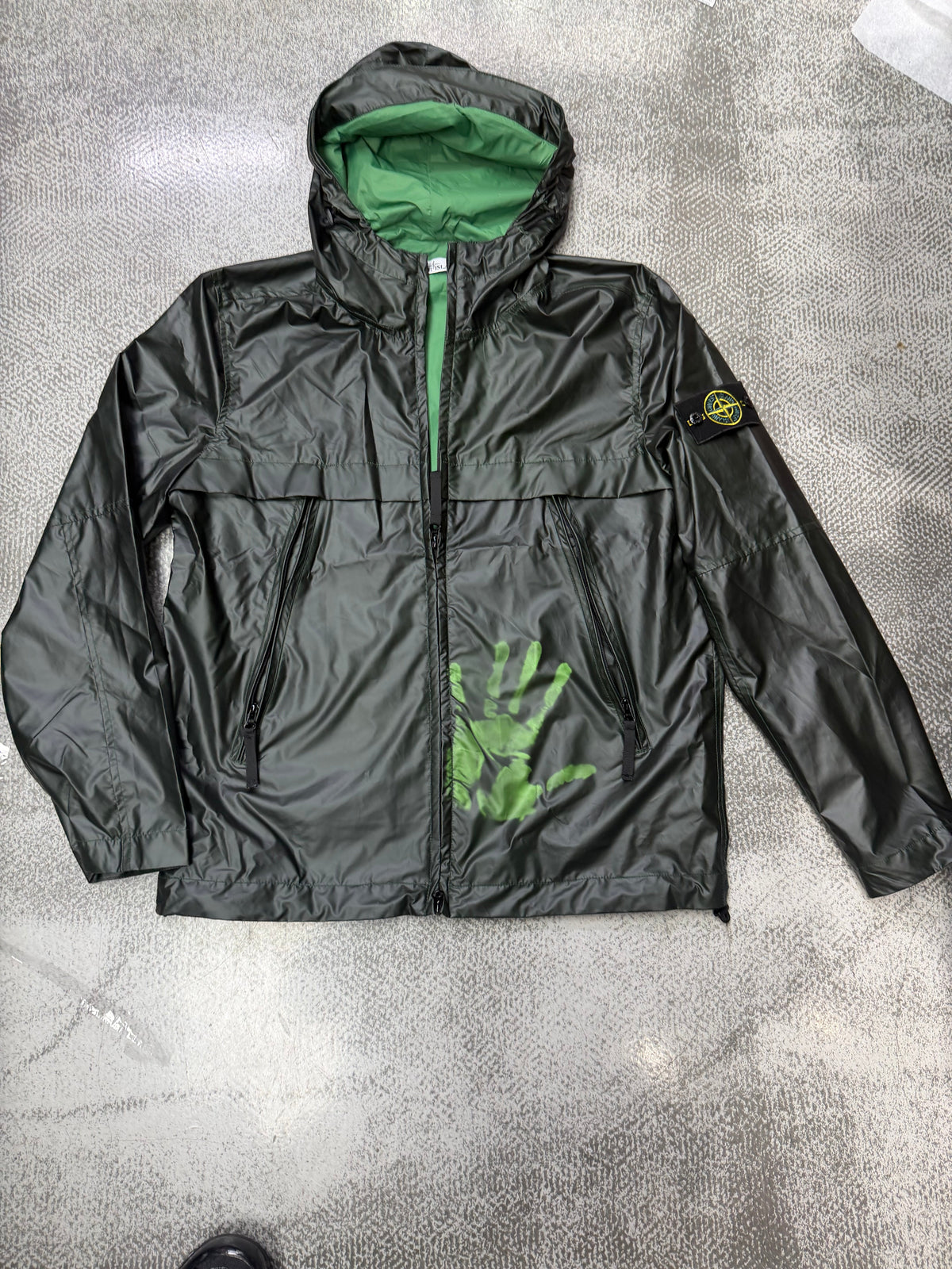 Veste stone caméléon verte