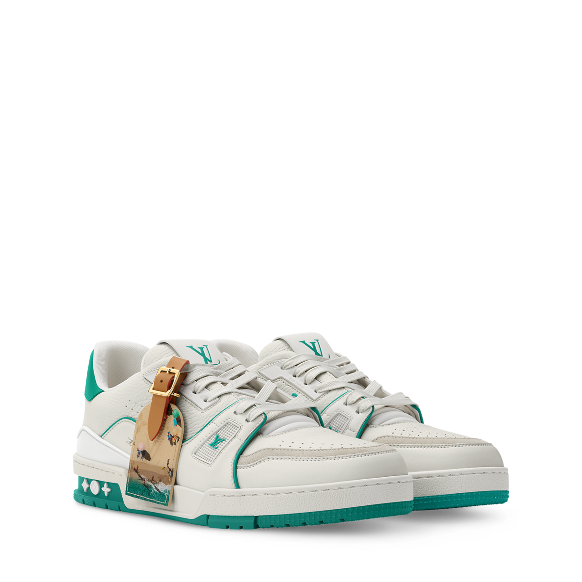 Sneakers lv vert bleu news model