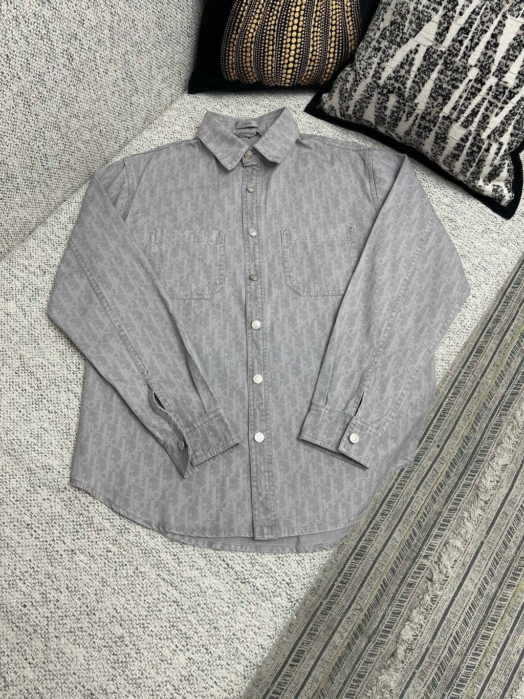 Ensemble CD Oblique Denim de coton gris