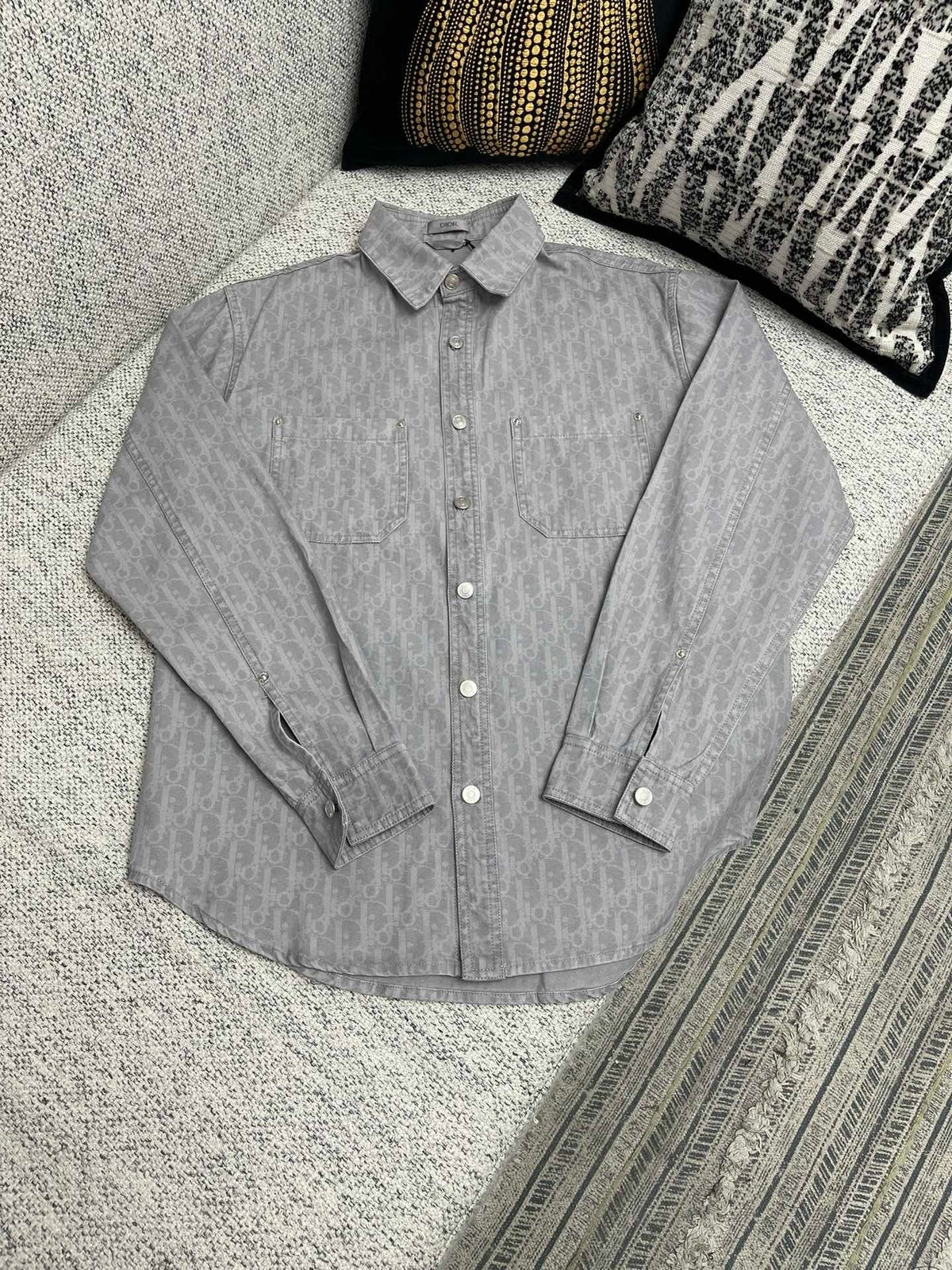 Ensemble CD Oblique Denim de coton gris
