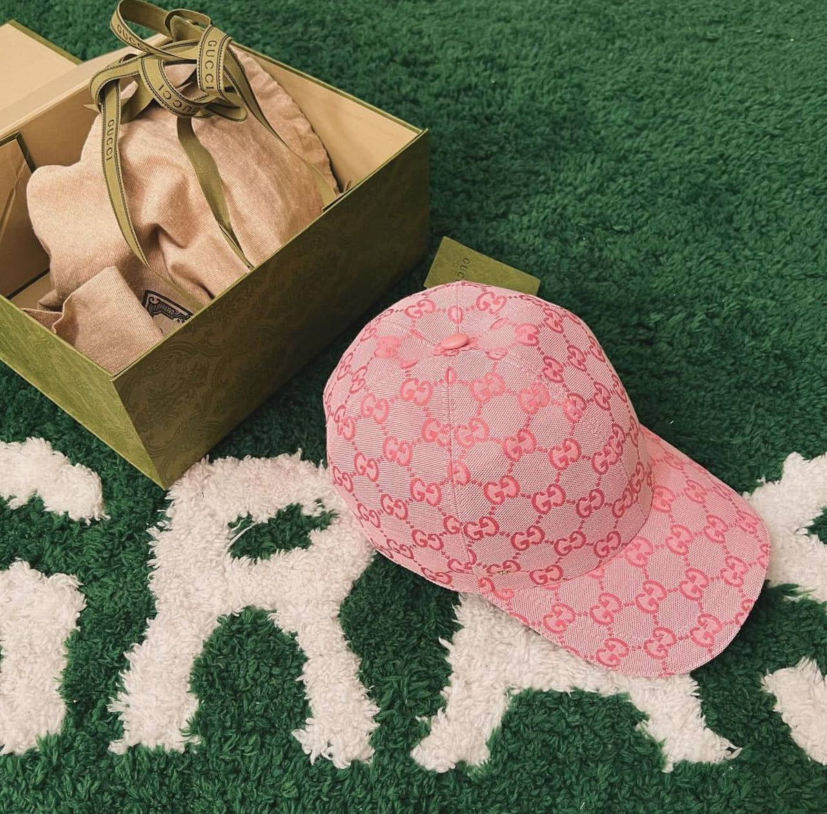 Casquette GG rose