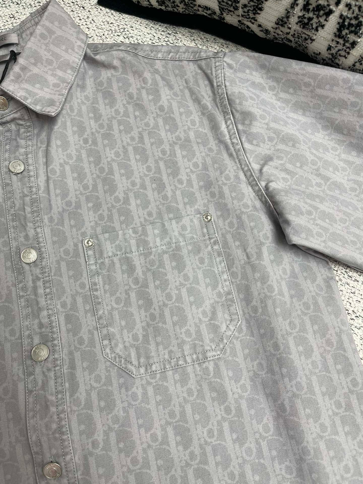 Ensemble CD Oblique Denim de coton gris