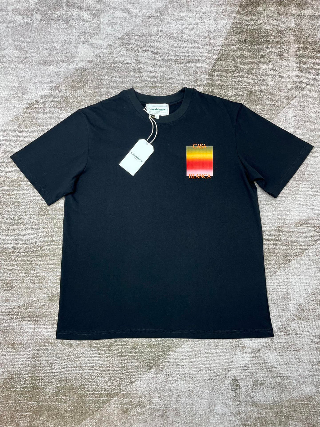 T-shirt Casablanca orange/noir