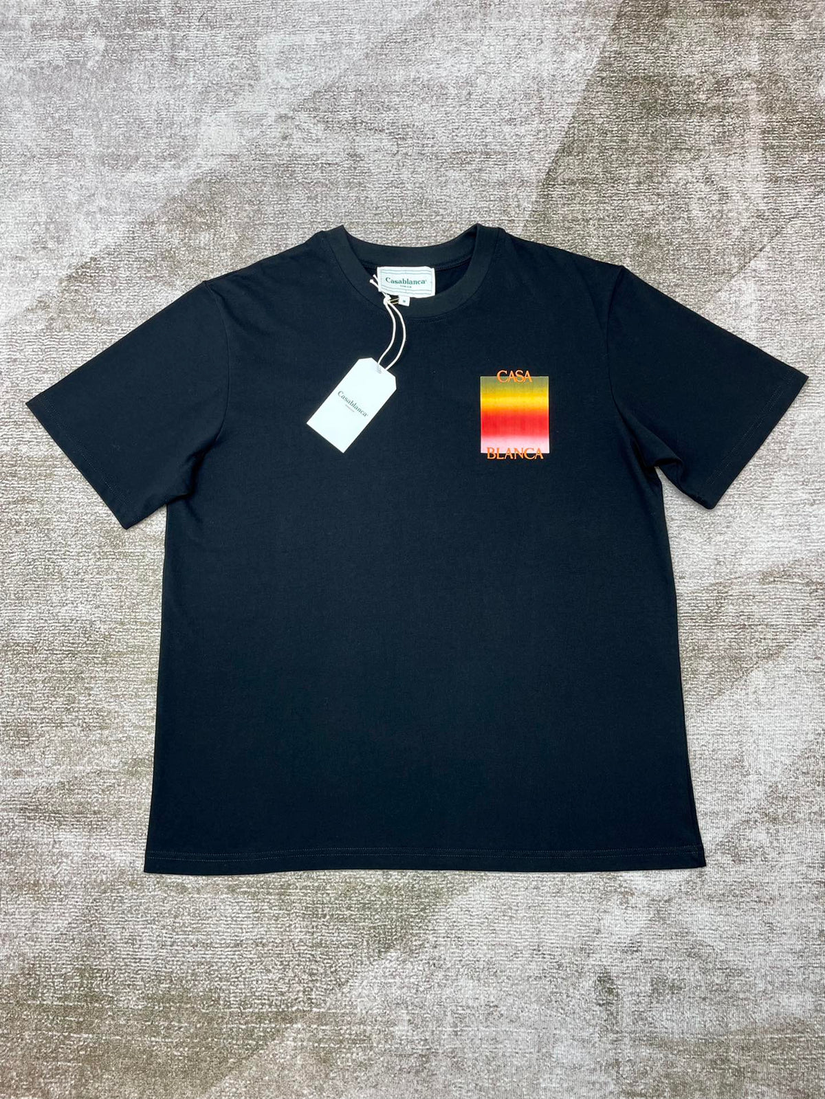 T-shirt Casablanca orange/noir