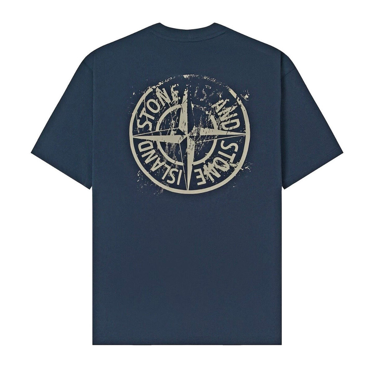 T-shirt Stone Island bleu marine boussole