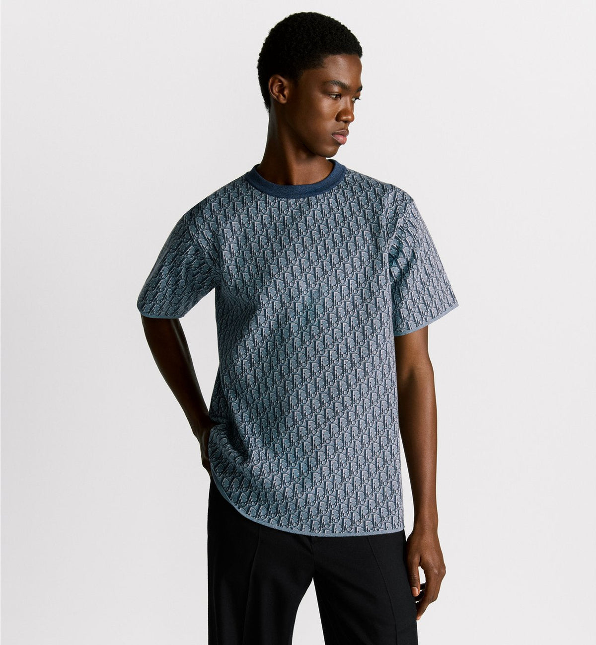 T-shirt Dior Oblique, coupe relax Jacquard