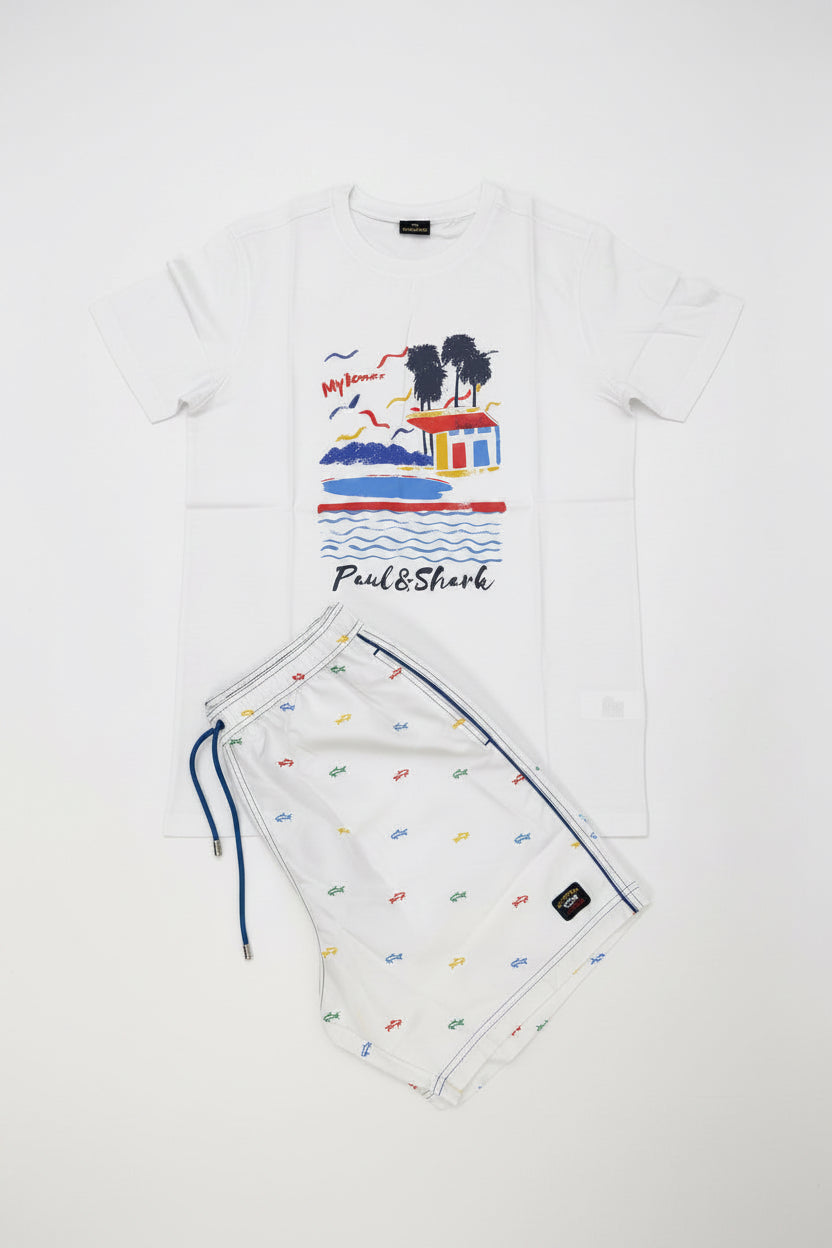 Ensemble Paul & shark blanc