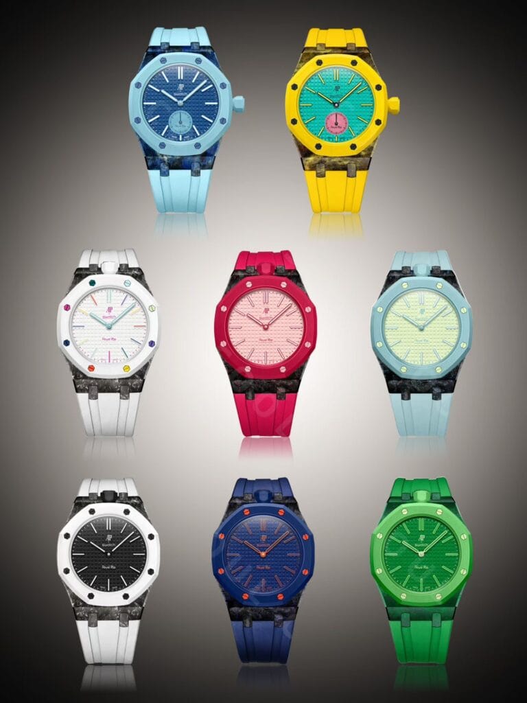 Audemars piquet x swatch automatic avec bracelet bio céramique inclus rose
