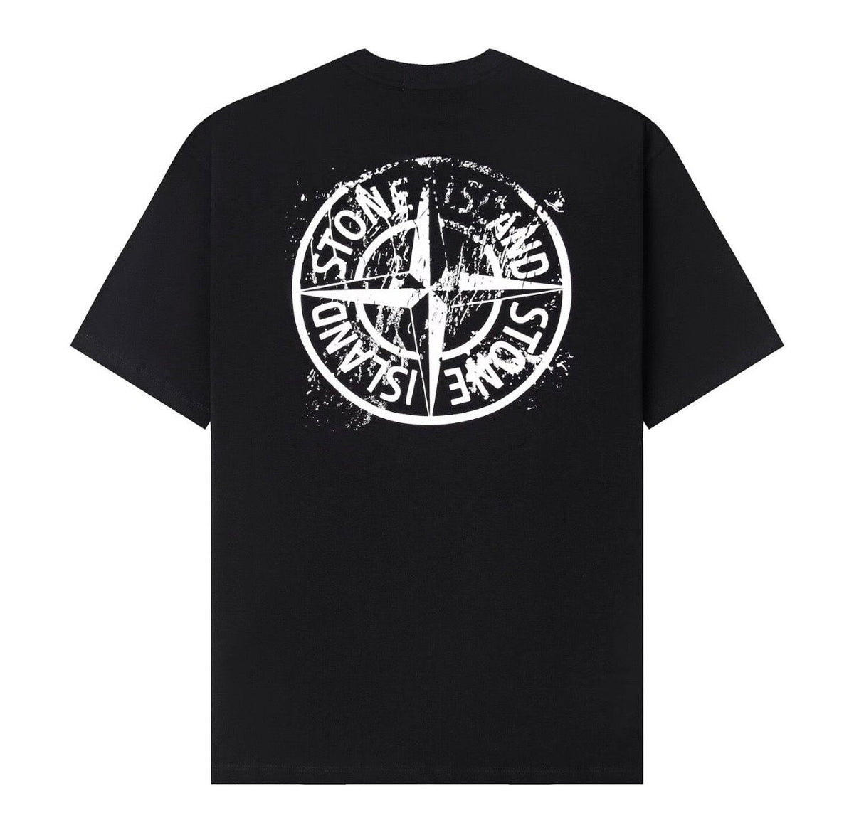 T-shirt noir Stone Island a boussole