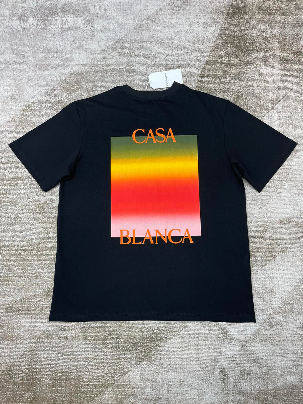T-shirt Casablanca orange/noir