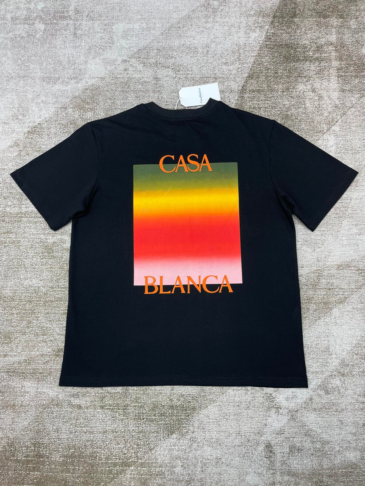 T-shirt Casablanca orange/noir