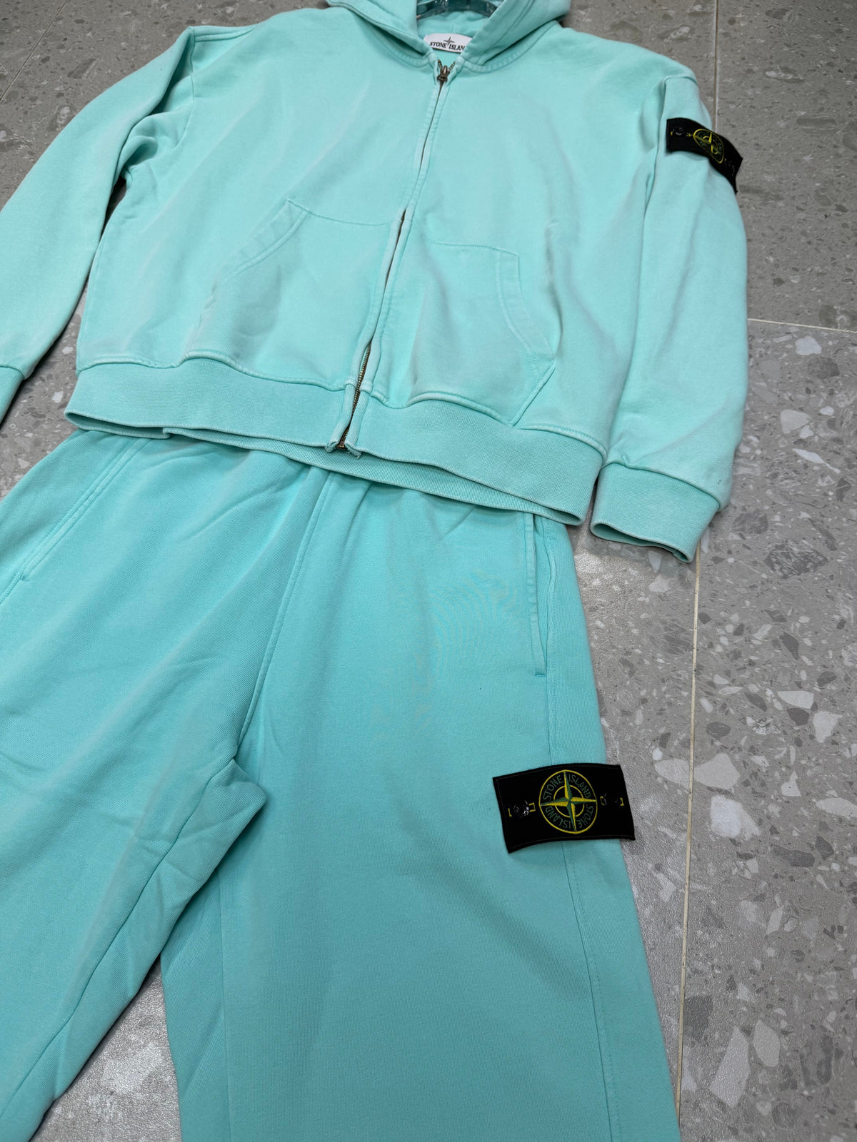 Ensemble stone island turquoise new model