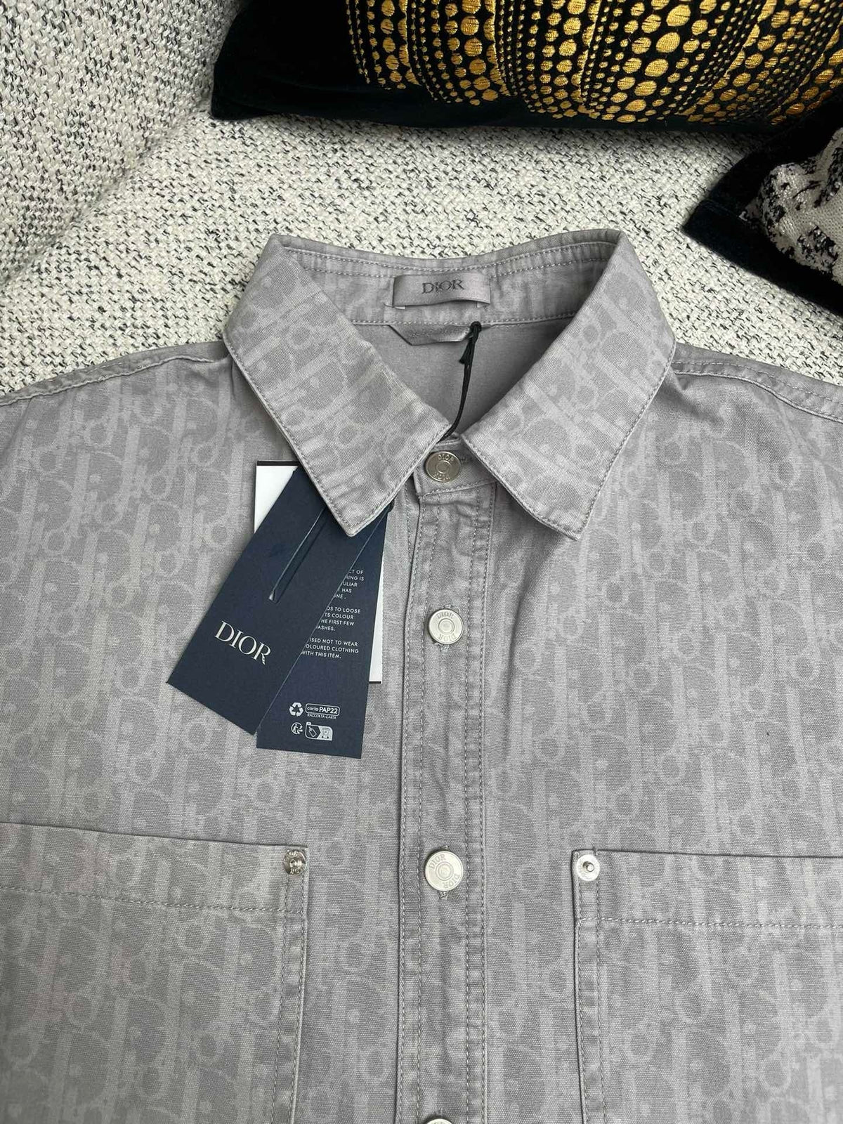 Ensemble CD Oblique Denim de coton gris