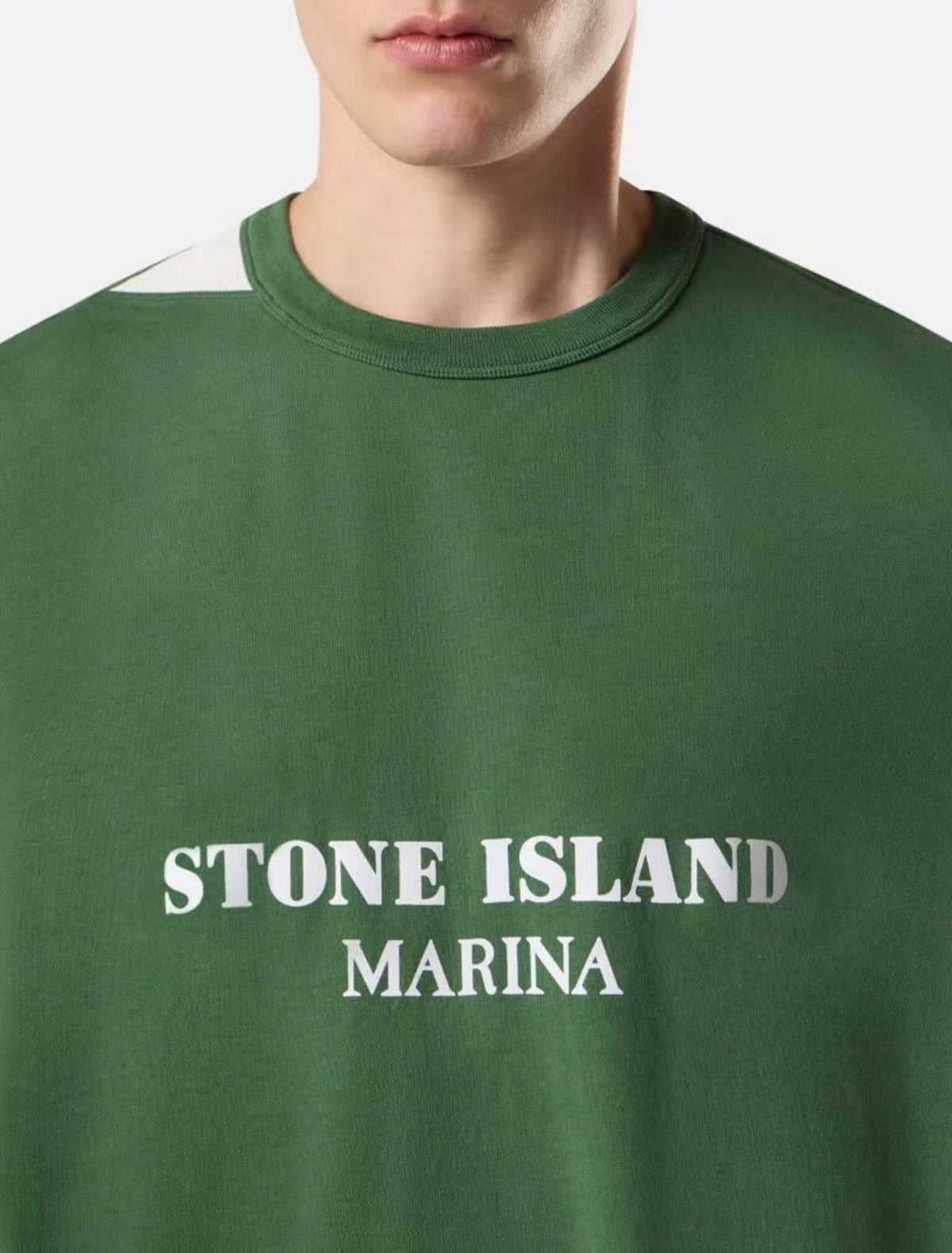 T-shirt Stone Island vert