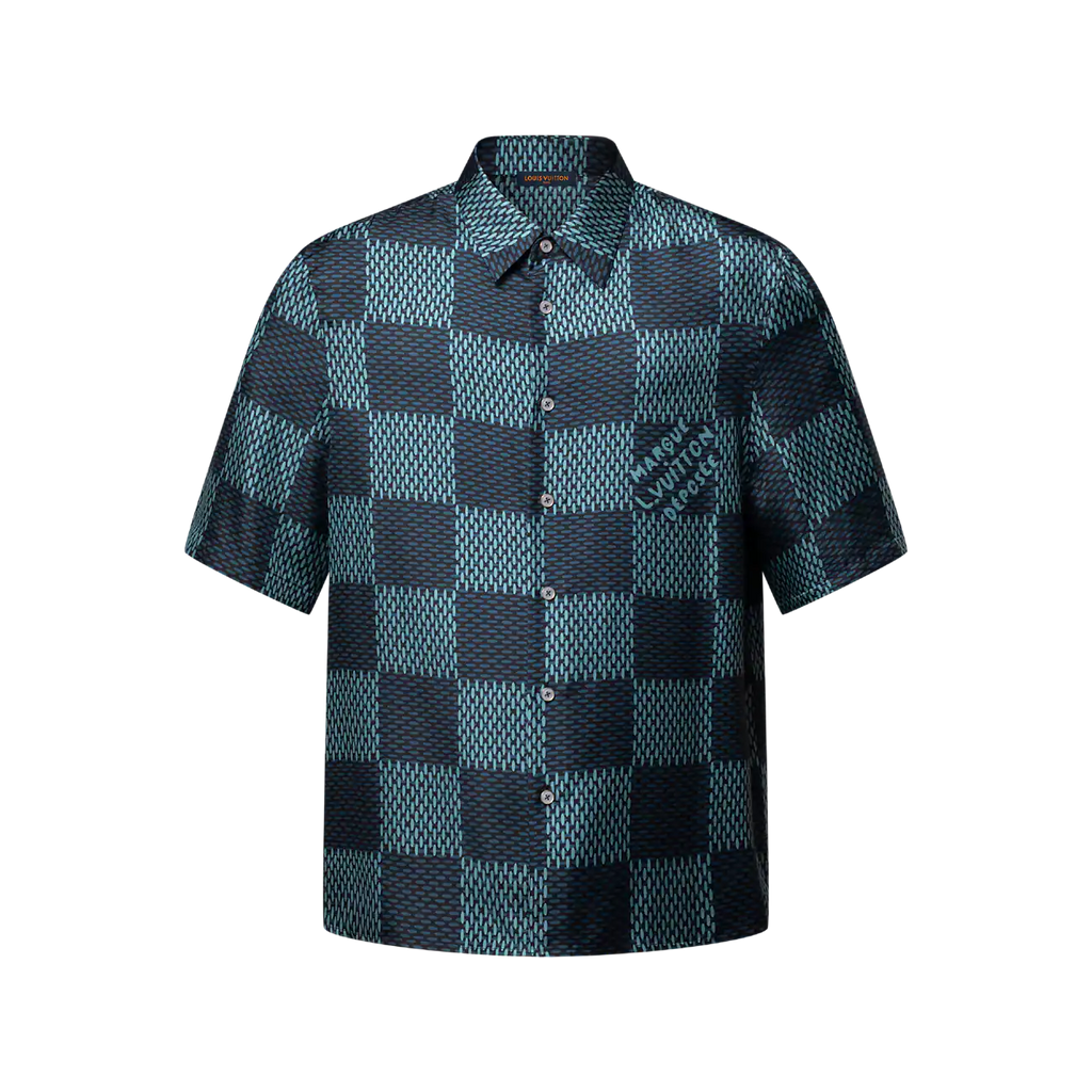 Ensemble LV monogramme bleu gris foncé