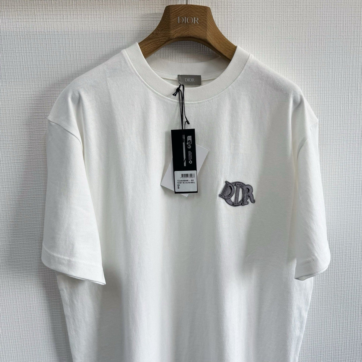 T-shirt CD Charm, coupe relax Jersey de coton bleu