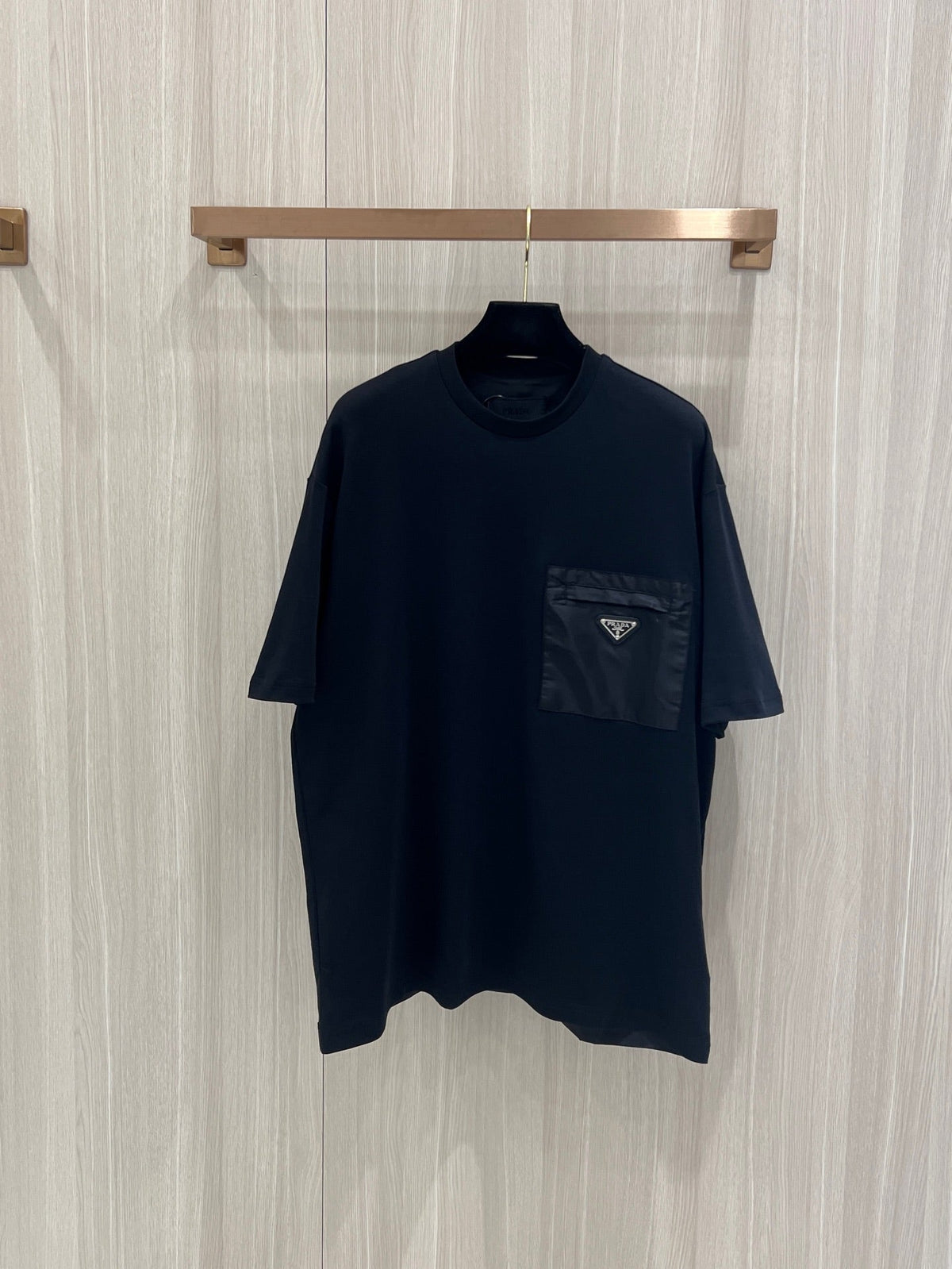 T-shirt Prd Black Cotton and re nylon