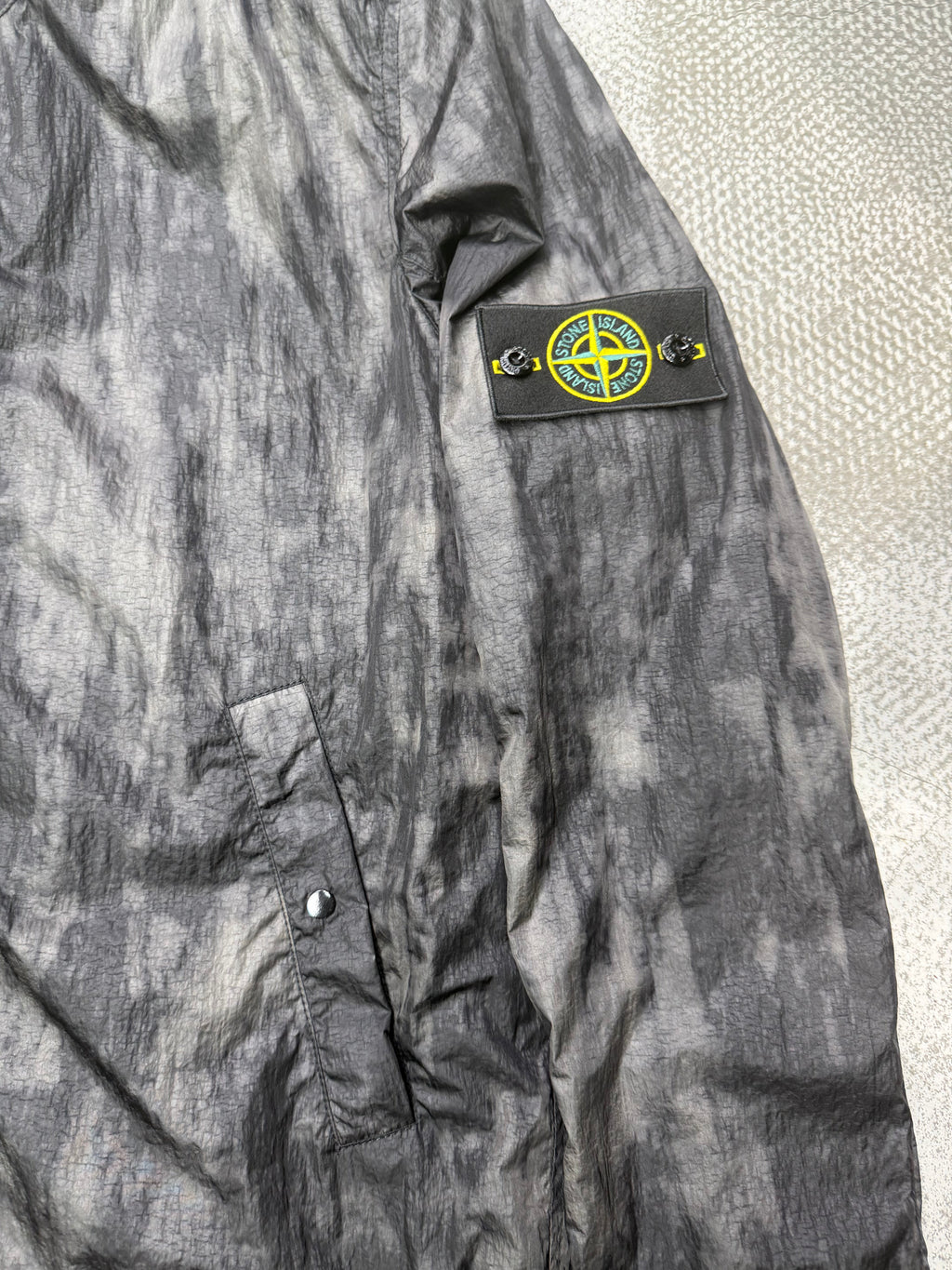 Veste Stone Island noir camouflage