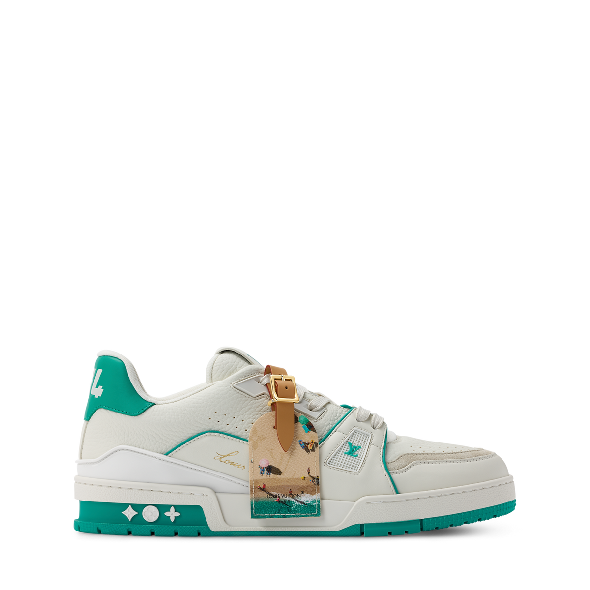 Sneakers lv vert bleu news model