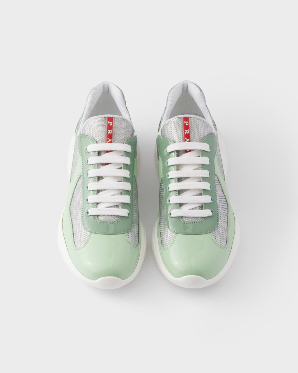 Sneakers Prada cups bicolore vert