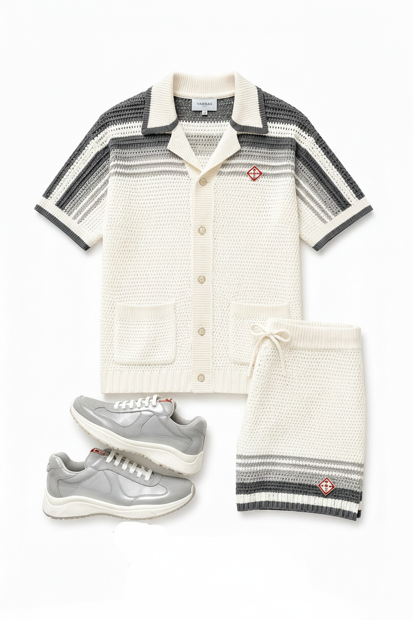 Ensemble Casa x Prada gris