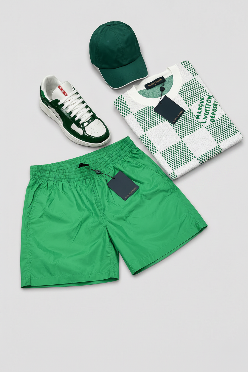 Ensemble Lv x Prada