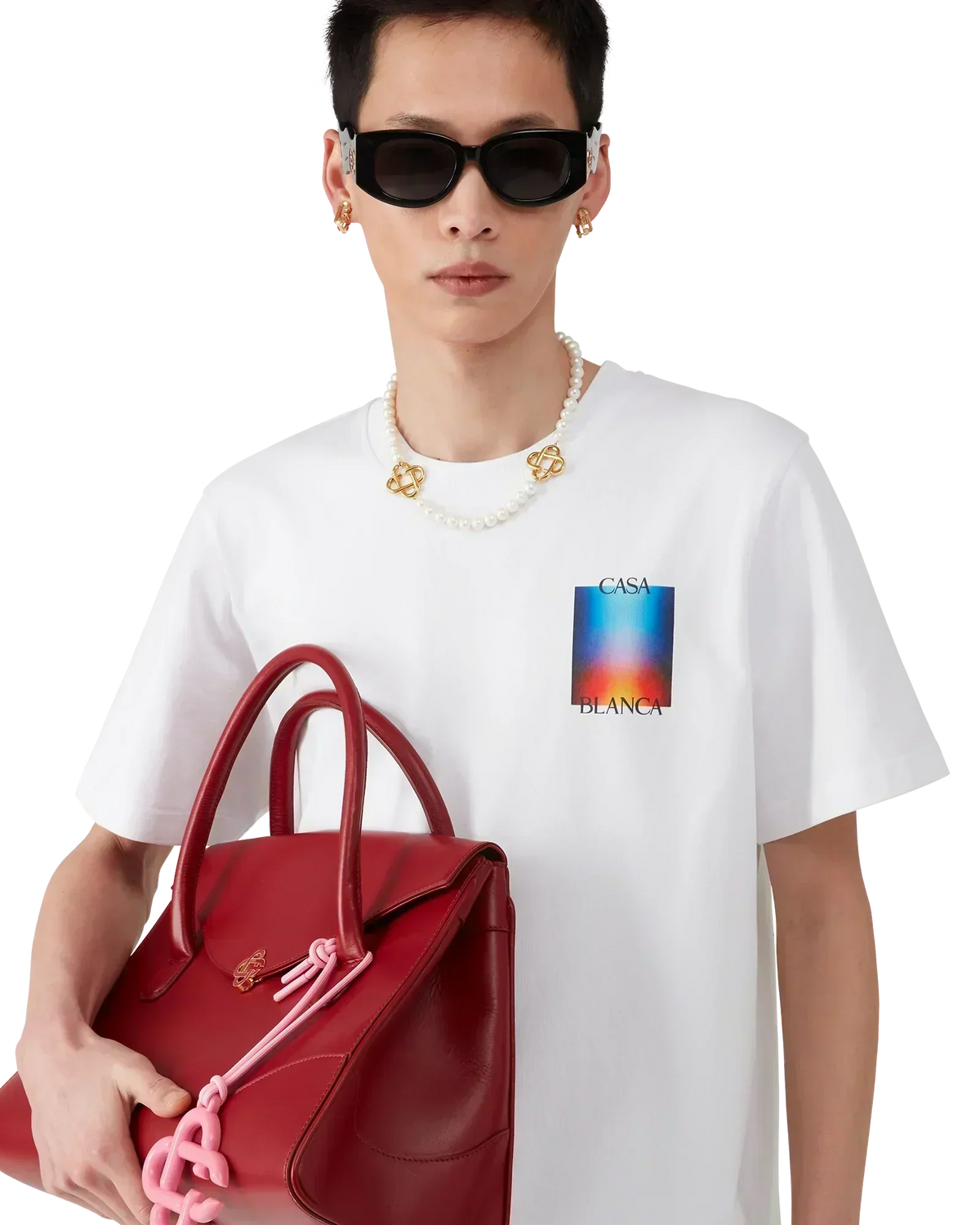 Gradient Casablanca Logo T-shirt