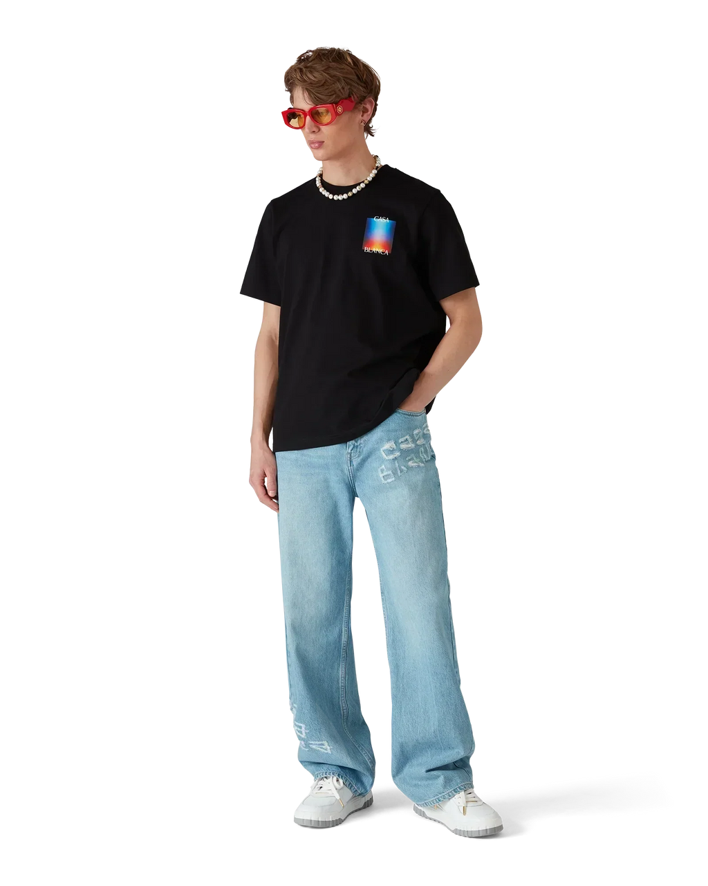 Gradient Casablanca Logo T-shirt