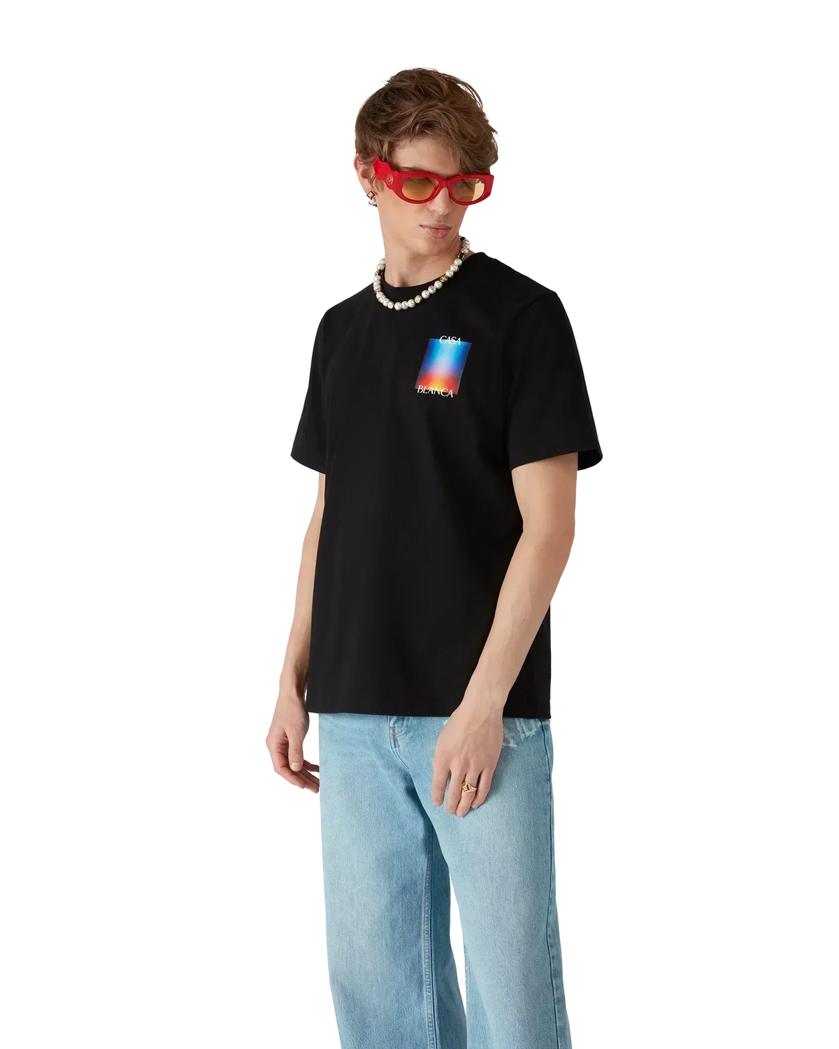 Gradient Casablanca Logo T-shirt