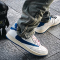 Air Jordan 1 Low OG x Travis Scott x Fragment Military Blue — vue 1