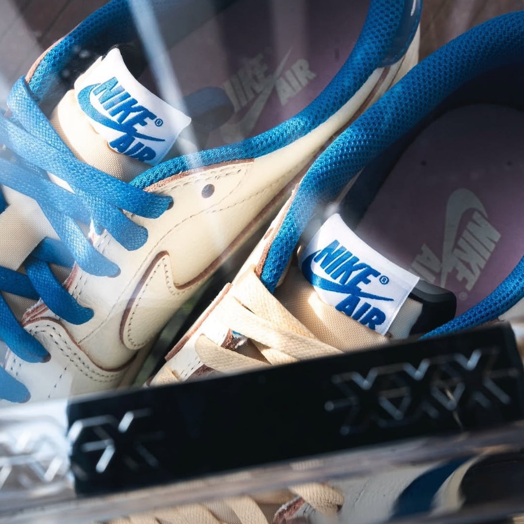 Air Jordan 1 Low OG x Travis Scott x Fragment Military Blue — vue 2