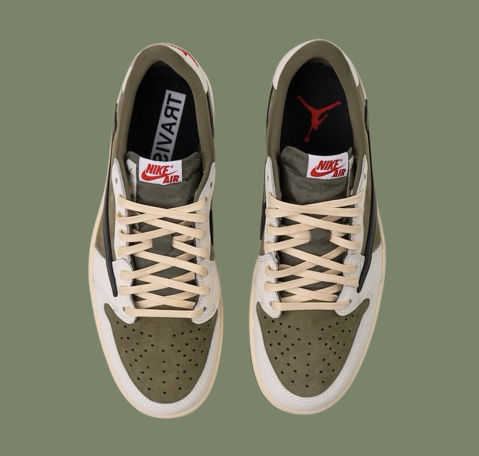 Air Jordan 1 Low OG x Travis Scott Medium Olive — vue 2