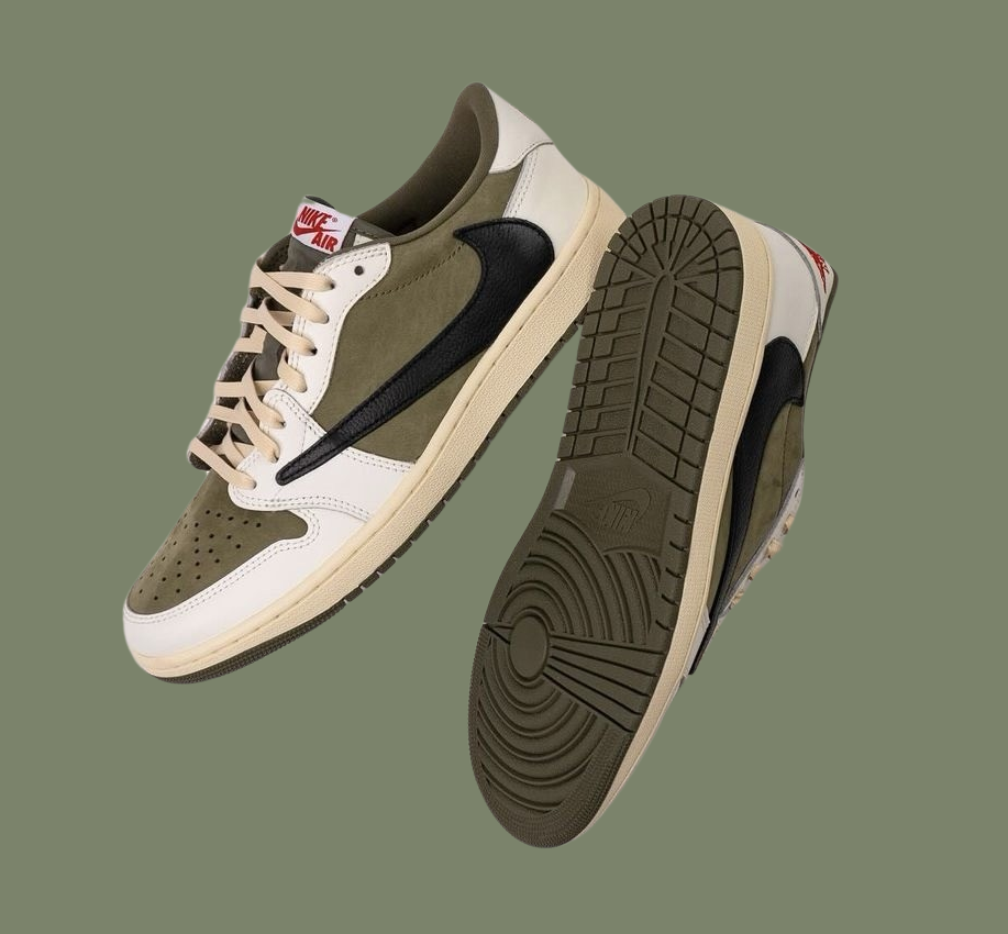 Air Jordan 1 Low OG x Travis Scott Medium Olive — vue 4